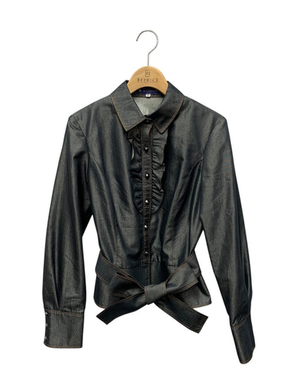 エムズグレイシー 124506 ジャケット 38 ネイビー デニム調 ITMB4CSNCHC8