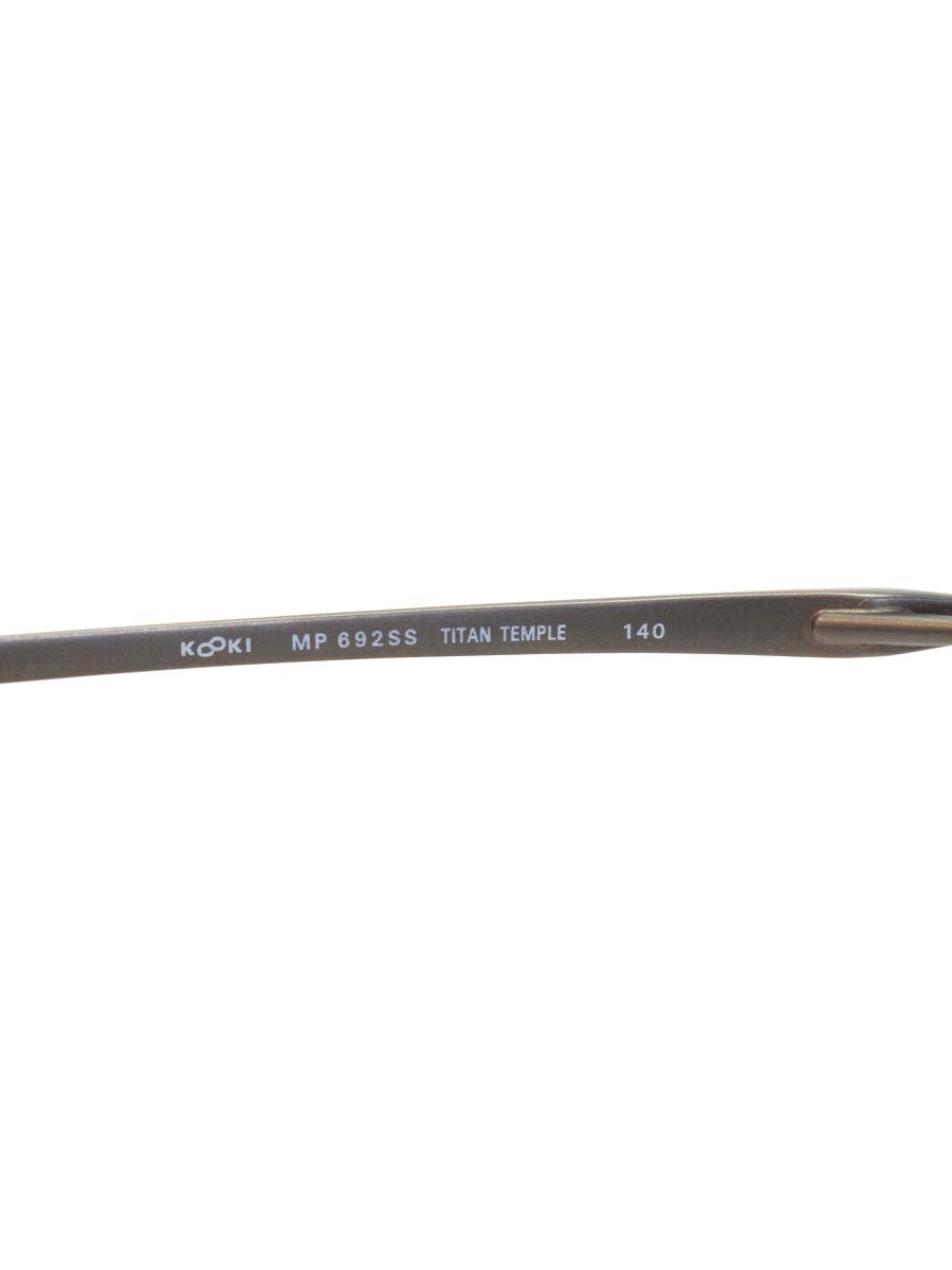 増永眼鏡 Kazuo Kawasaki design  MP-692SS メガネ シルバー メタル ハーフリム スクエア IT74MJ9HXSL0
