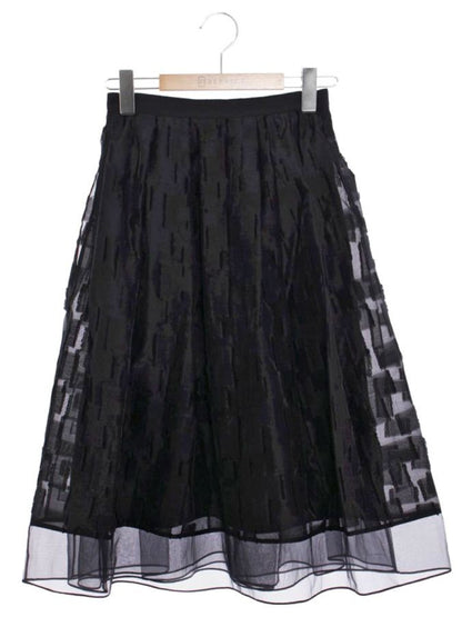 フォクシーブティック Skirt 37480 スカート 38 ブラック ITZATVUMP9NF