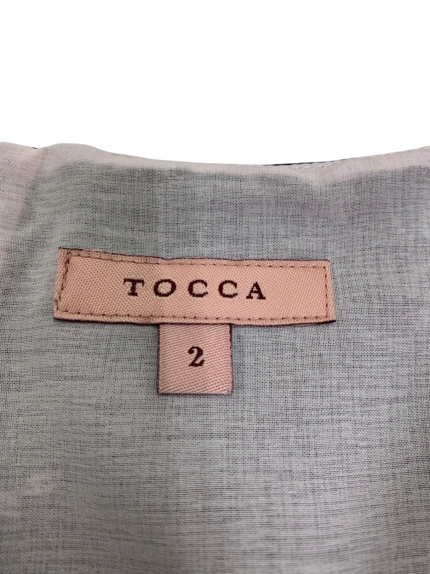トッカ MOONBOW BRIDGE ドレス OPTOGA0020 ワンピース 2 ネイビー 刺繍 ITBW9A0W7UUI