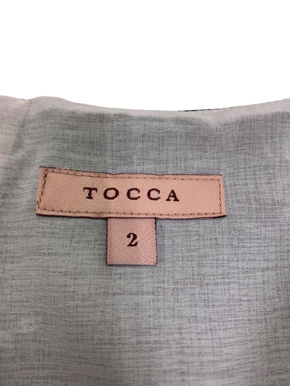 トッカ MOONBOW BRIDGE ドレス OPTOGA0020 ワンピース 2 ネイビー 刺繍 ITBW9A0W7UUI