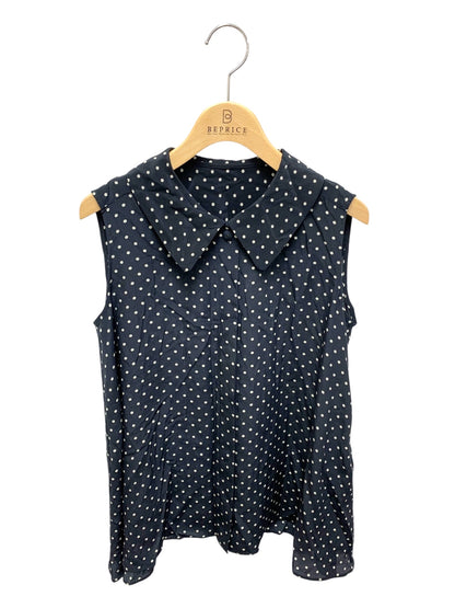 フォクシーブティック ヴェロニク ブラウス 42689 シャツ 38 ネイビー 水玉 ドット ITSBX70U7IRS