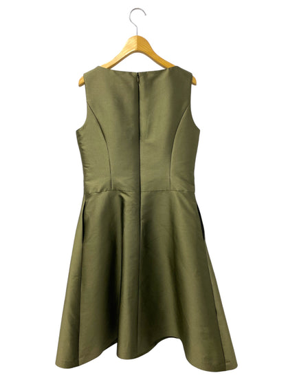 エムズグレイシー 721540 ワンピース 40 モスグリーン サテン リボン ITA1X281NLXC