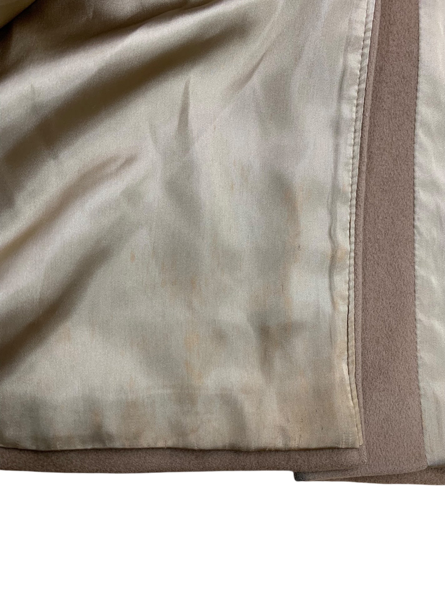 マックスマーラ 1600012 ステンカラーコート 40 キャメル ウール ITFFAUQHDRL3