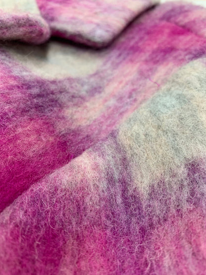 デシグアル Pink tartan coat 25SWEWX4 チェスターコート M ピンク タータンチェック ITFEJ7J99Z4L