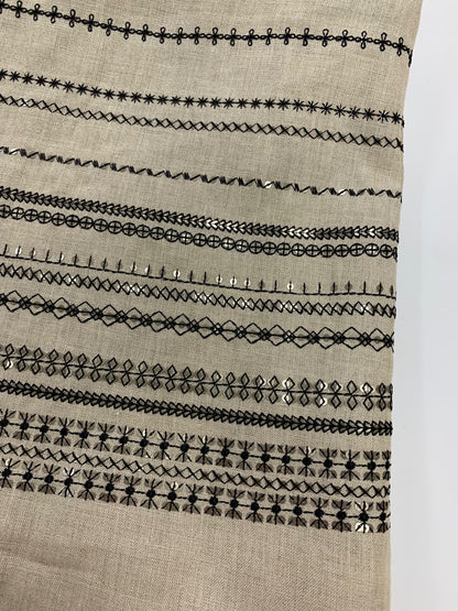 フォクシーブティック Jardin 35703 ワンピース 42 ベージュ リネン 麻 IT7XGA555888