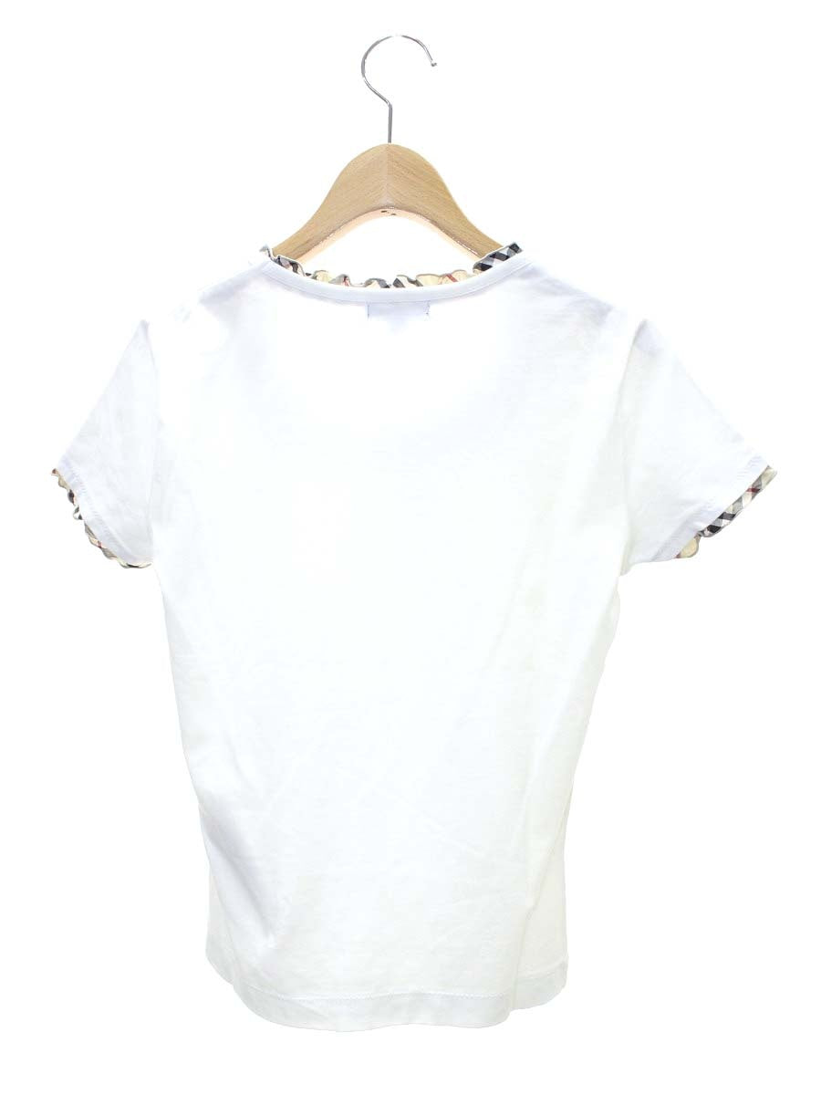 バーバリーロンドン FAA06-012-02 カットソー 1 ホワイト ノバチェック ロゴ ITMKMQX40BYU