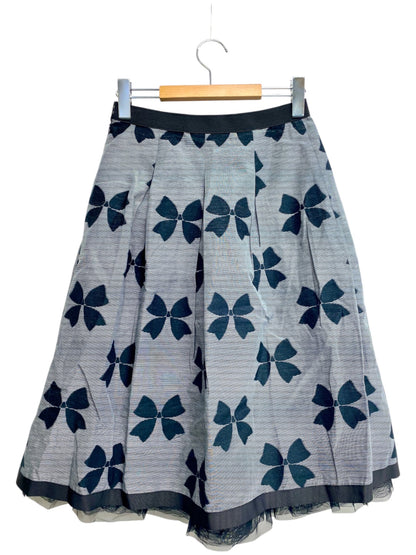 エムズグレイシー Ribbon Jacquard 017301 スカート 38 グレー IT3OKQFQ1X50