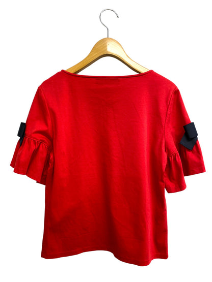 エムズグレイシー 115310 Tシャツ カットソー 38 レッド リボン IT2JF5YSNMNC