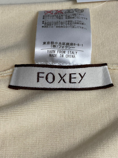 フォクシーブティック カーディガン アッパースタンダードスーパーグレースウール 34838 38 アイボリー ITIB874G1M78