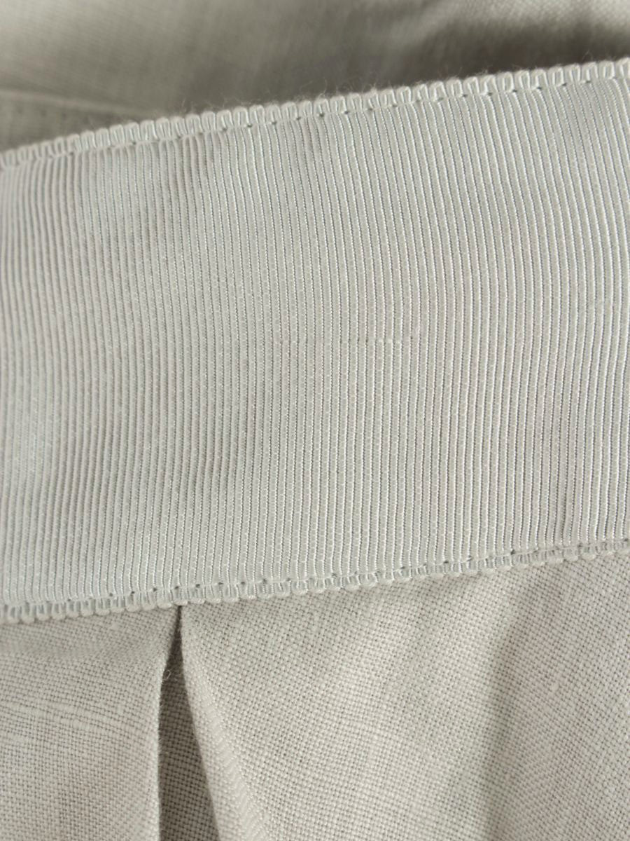 フォクシーブティック A-Line Pleated Skirt 36910 スカート 38 グレージュ リネン SP品 ITSRXOJVWZEQ 【SALE】