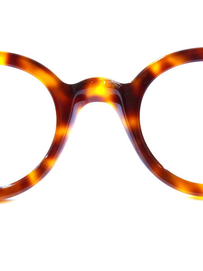 レスカルネティエ La Corb's メガネ ブラウン セルフレーム ボストン デミ柄 IT6LYIKLG2UG