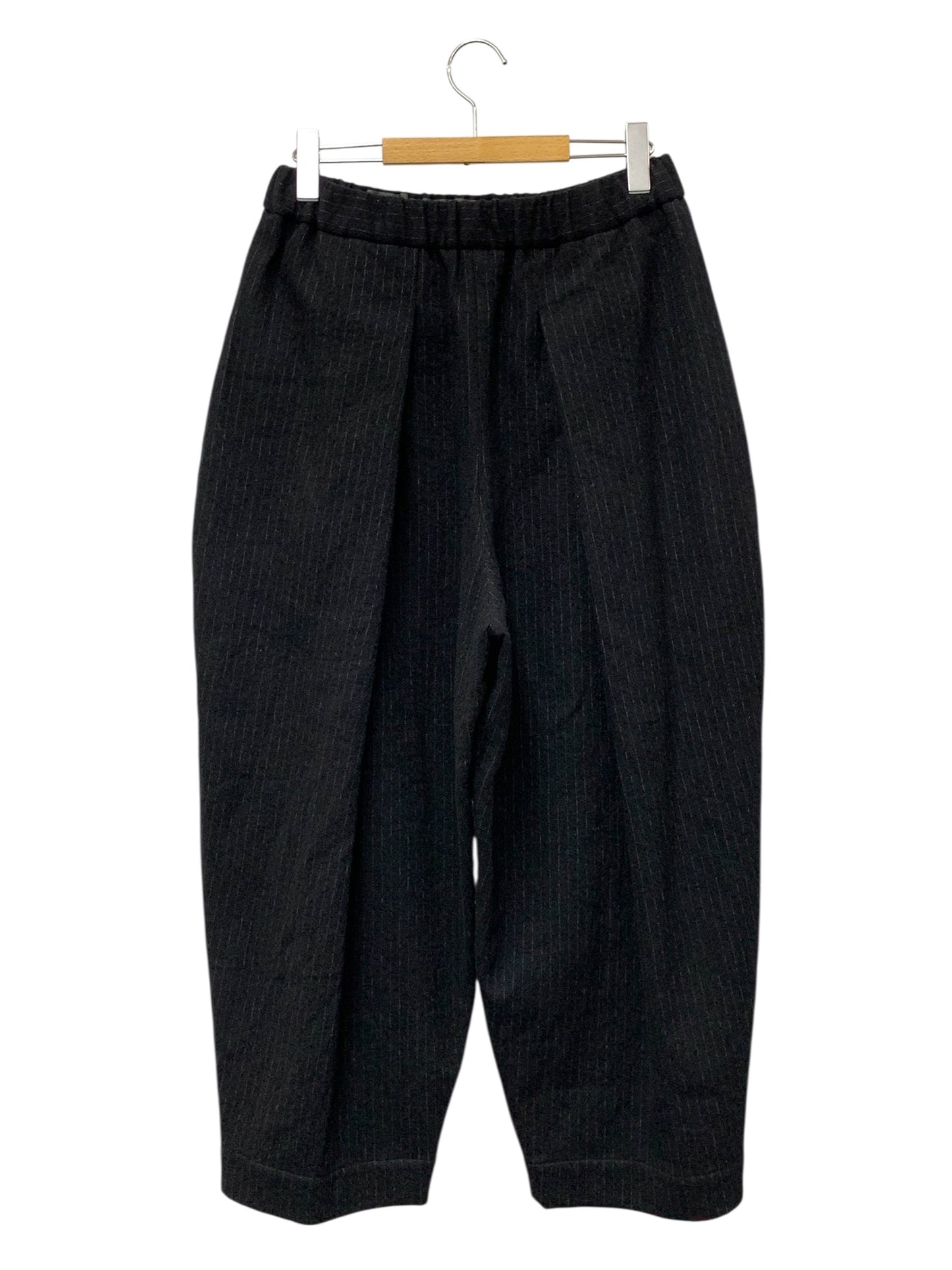 結 ユイ WIDE TUCK EASY TROUSERS YWTEP-007 パンツ 2 ブラック ワイド ITVUOF47ELNY