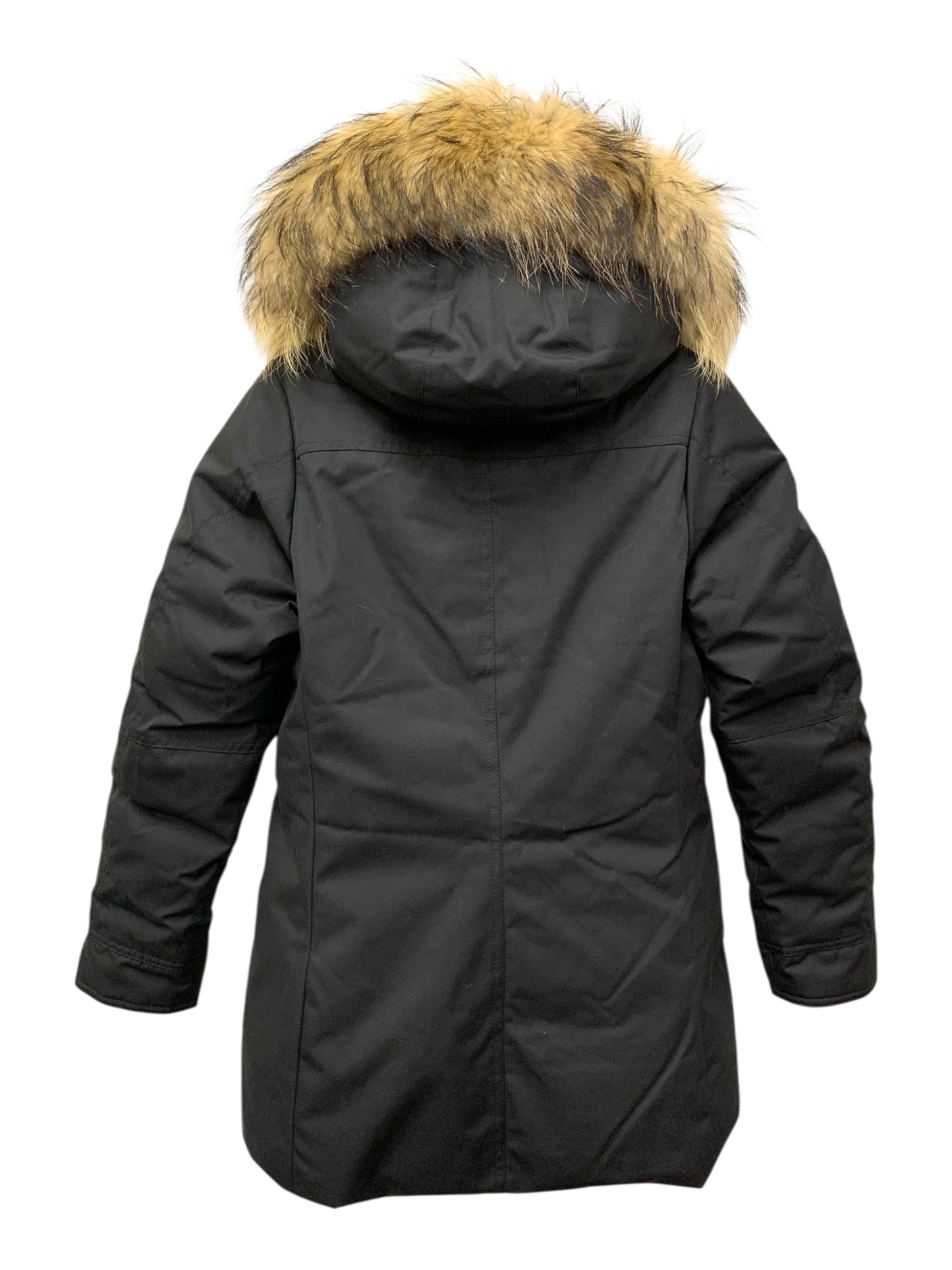 ピレネックス BORDEAUX JACKET 291900058 ダウンジャケット 36 ブラック ファー付きリムーバブルフード ITC7Y9PTKM6G