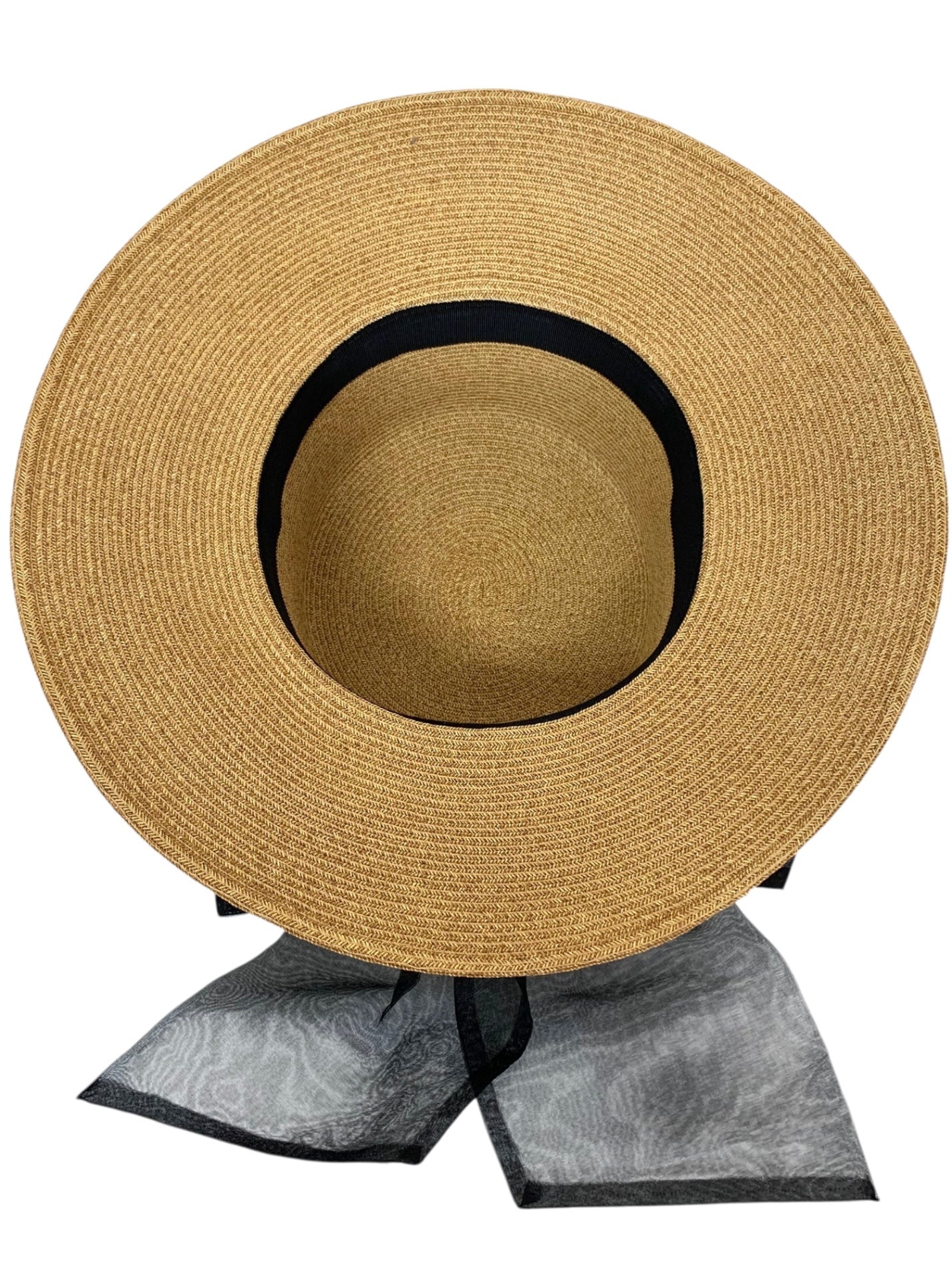 フォクシー ストローハット ベージュ キャペリン カペリン カプリーヌ