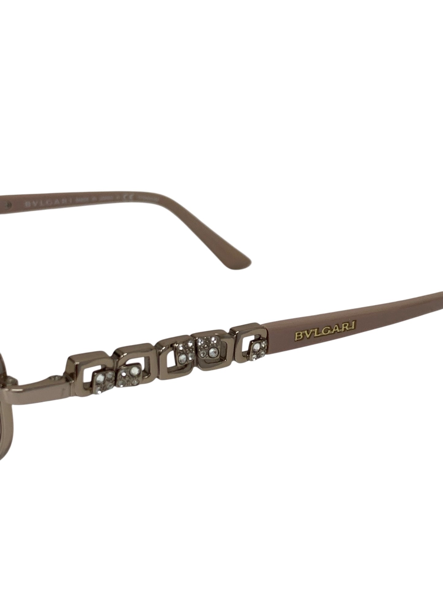 ブルガリ メガネ ピンク ラインストーン ITL13SL8P5EO 【SALE】