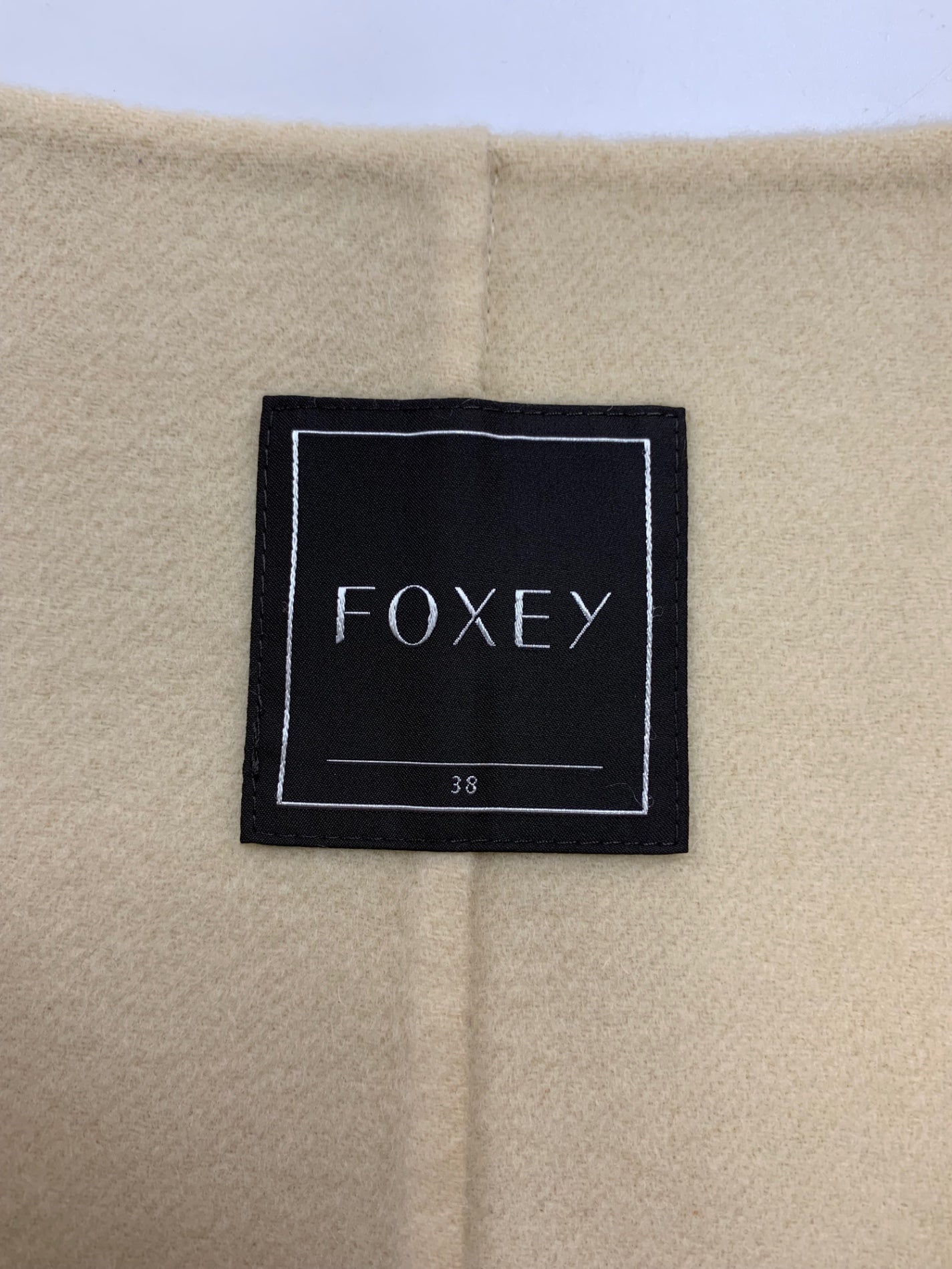 フォクシー 33599 コート 38 ベージュ カシミヤ ダブルフェイス | 中古