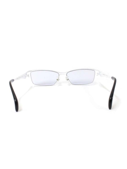 サムライ翔 SS-T26 メガネ ホワイト/ブラック ハーフリム スクエア ITZHAX3UFMOS