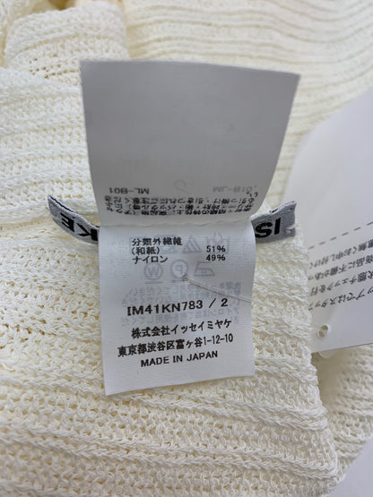 イッセイミヤケ IM41KN783 ニット 2 アイボリー シアー 24SS ITP1TYBRTL3A
