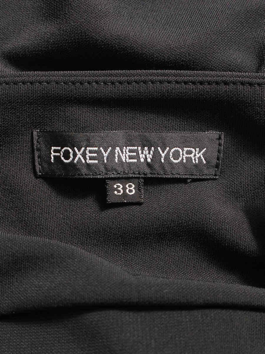 フォクシーニューヨーク 24510 チュニック 38 ブラック リボン ITWLDY7UKDXW