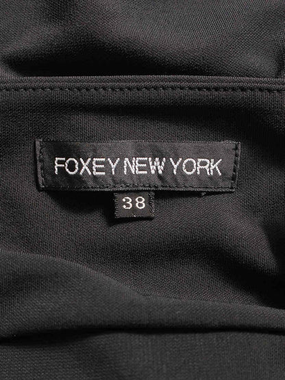フォクシーニューヨーク 24510 チュニック 38 ブラック リボン ITWLDY7UKDXW