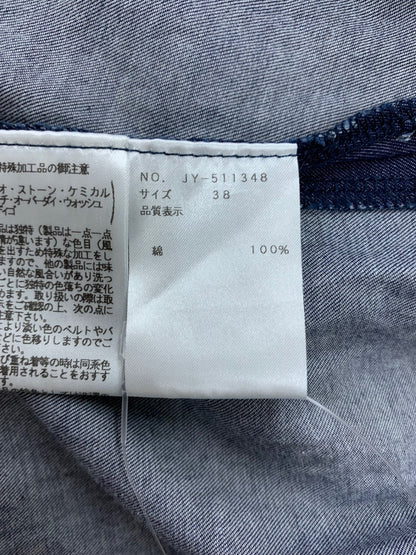 エムズグレイシー 小花モチーフ 511348 デニムワンピース 38 ネイビー フラワーモチーフ ITLOII1CK50K