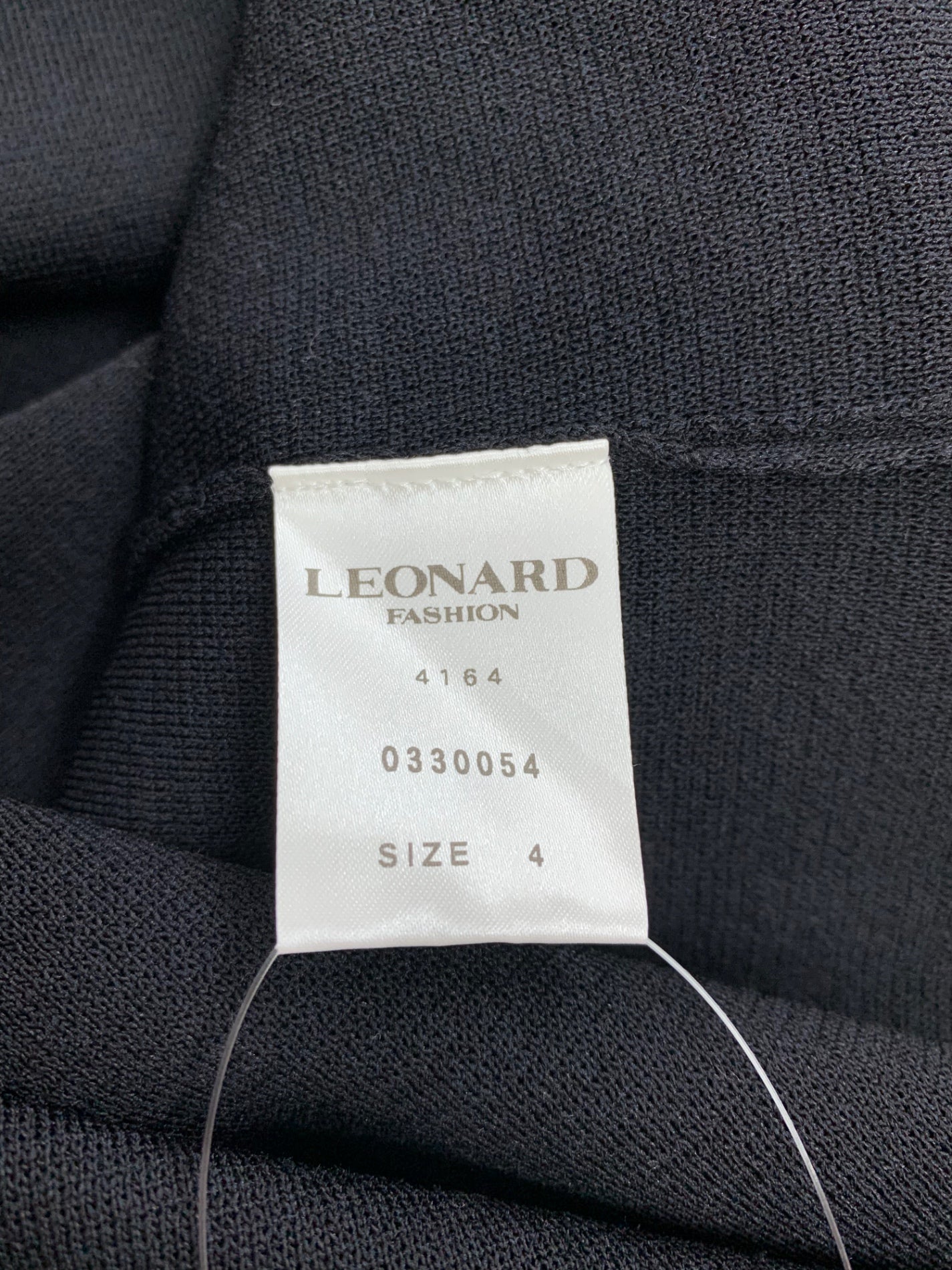 レオナールファッション 033054 ワンピース 4 ブラック IT4QX60SCTV0