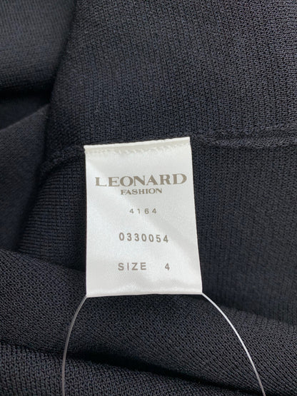 レオナールファッション 033054 ワンピース 4 ブラック IT4QX60SCTV0