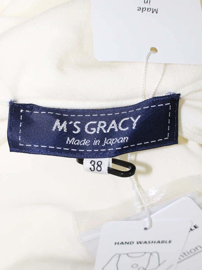 エムズグレイシー 415604 トップス 38 アイボリー ギャザータートルカットソー ITCSGKZM5QYS