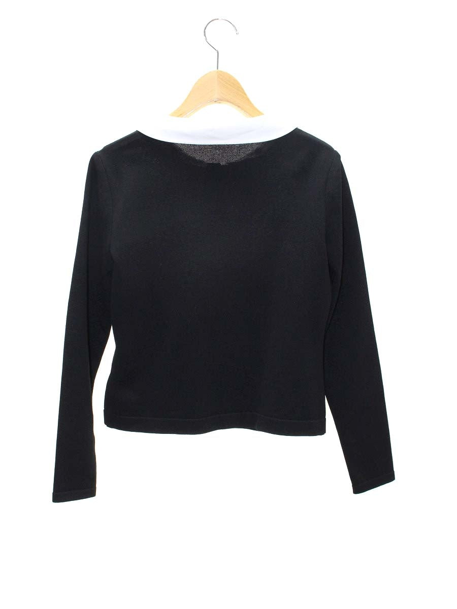 ルネ 5742100 カーディガン 36 ブラック 2way 白襟 ITQ4KAHKSKSQ