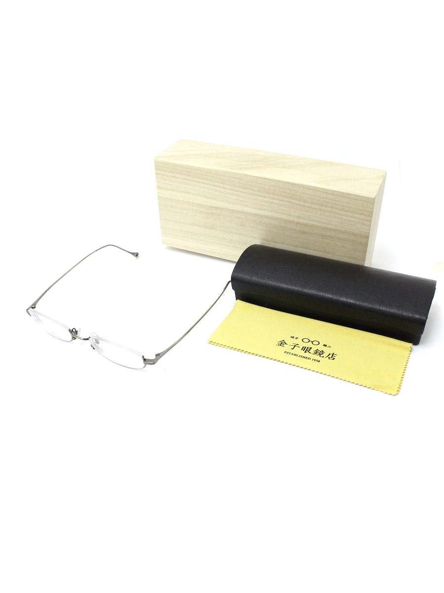金子眼鏡 井戸多美男作 T429 メガネ アンティークシルバー アンダーリム IT9TFS1H8UAJ