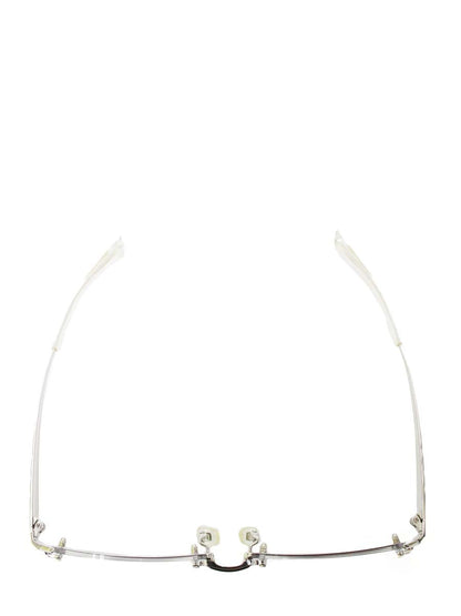 プラスミックス PX-13710 メガネ シルバー メタルフレーム リムレス スクエア ITVLG4E5DA48