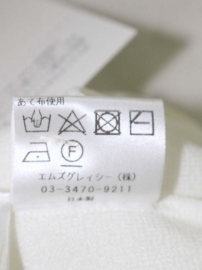 エムズグレイシー 袖レーシー 418126 ニット 38 ホワイト ITM30K5801TN 【SALE】