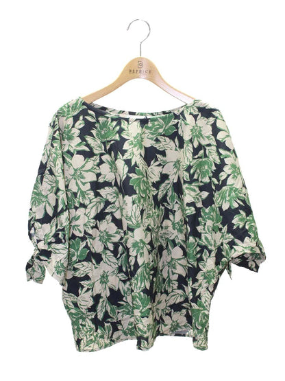 ミシェル ボードウイン MB-A9715 プルオーバー 1 グリーン フラワープリント リボン IT4CMIU4WC5U