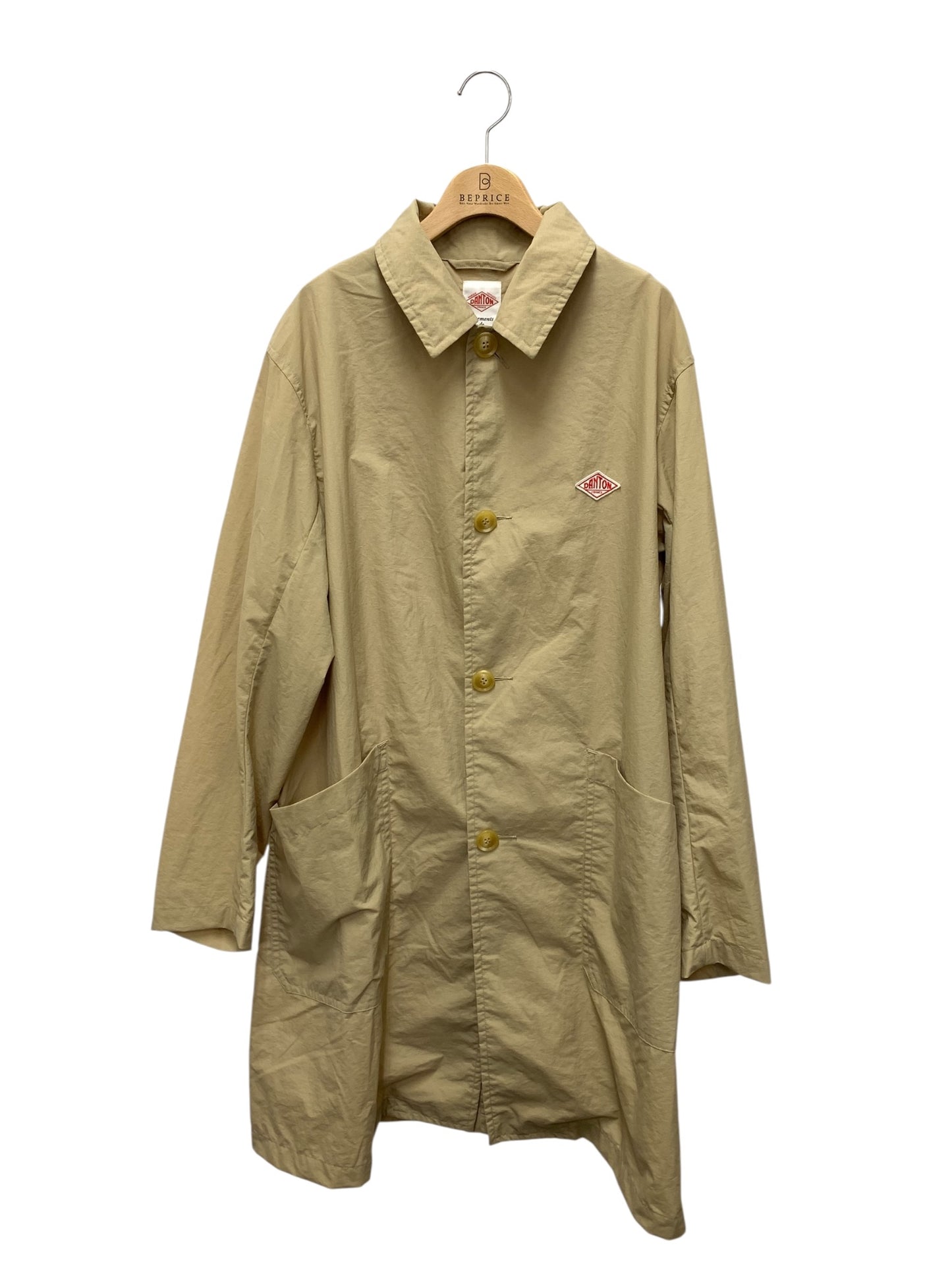 ダントン TAFFETA WORK COAT 20S-WS-001 コート 40 ベージュ ITXOBFJRKE10
