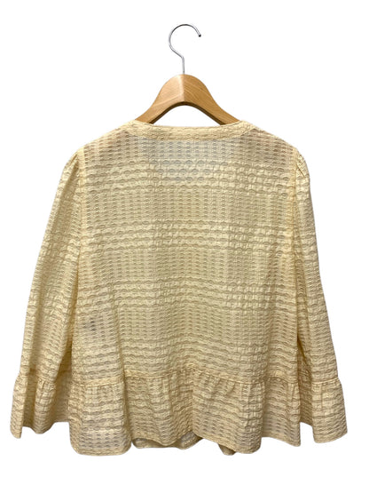 エムズグレイシー 214308 ジャケット 42 ベージュ フラワーボタン IT1IKKOK973O 【SALE】