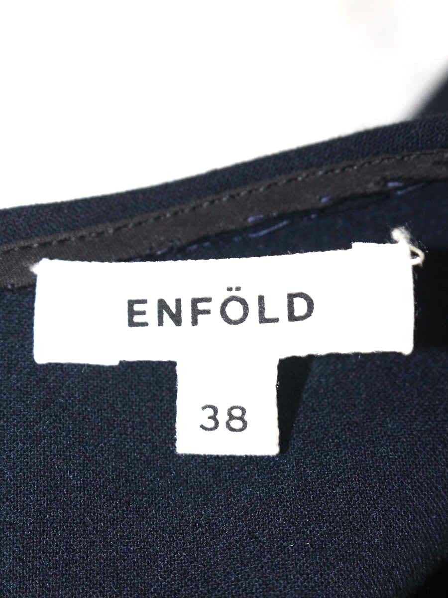 エンフォルド 300DS130-0100 カットソー 38 ネイビー アシンメトリー ITBK7OD7NNK7