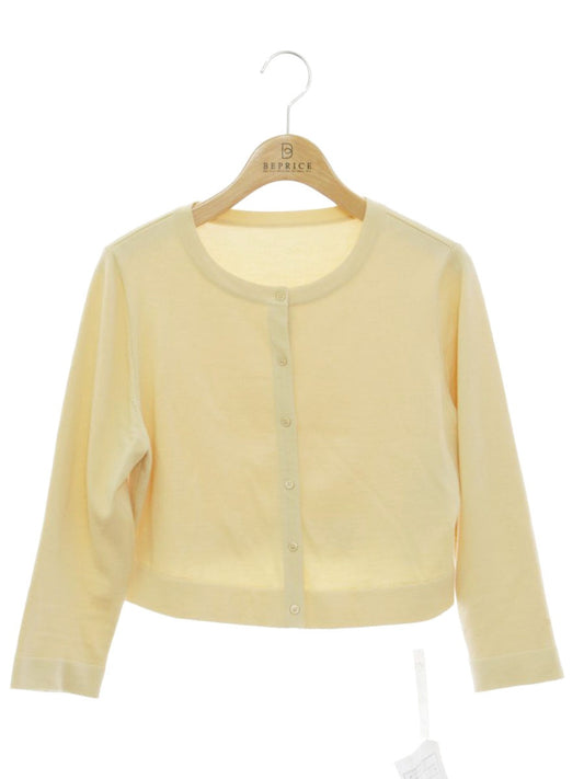 フォクシーブテック 42530 カーディガン 40 イエロー カシミア シルク ニット ITDMKWGBU734 【SALE】