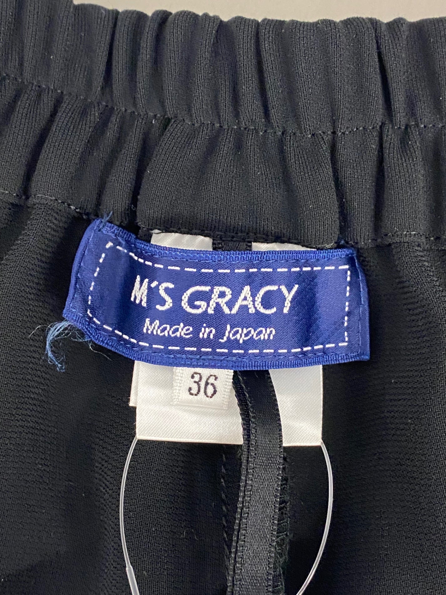 エムズグレイシー 216306 パンツ 36 ブラック リボン ITKMWQ638U0U