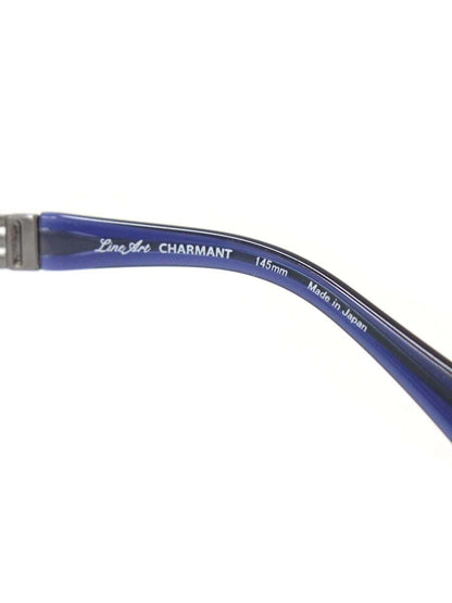 ラインアートシャルマン Forte XL1826-GR メガネ シルバーグレー/ネイビー コンビフレーム ハーフリム スクエア ITEW8JX3M82M 【SALE】