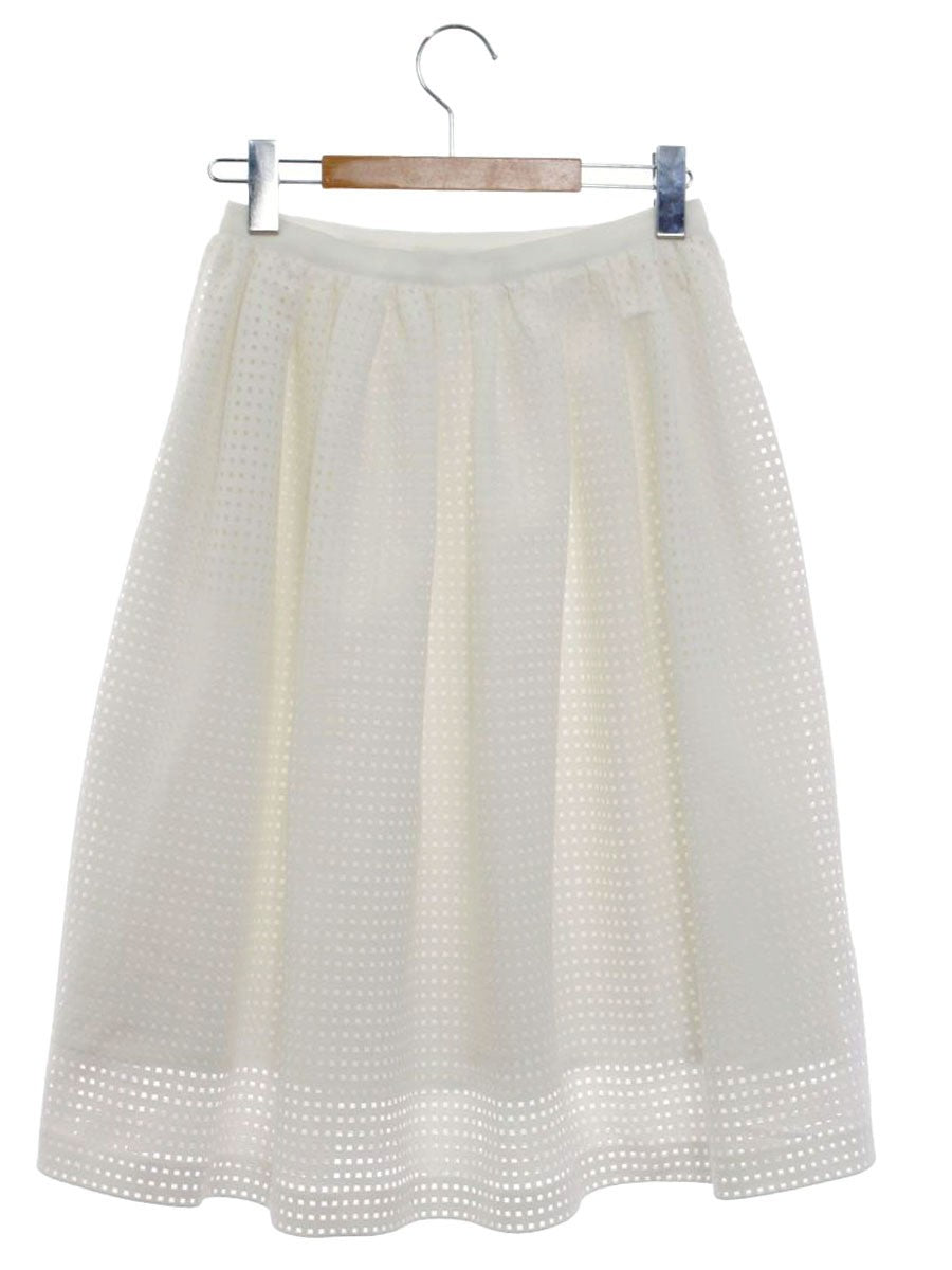 フォクシーニューヨーク スカート Square Lace 34550 38 ホワイト ITHN2ADVCGF2