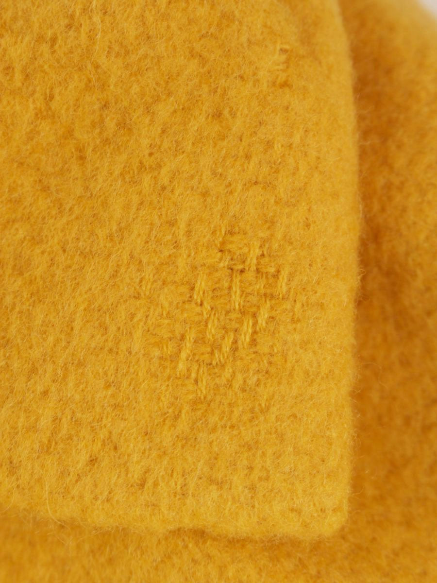 エムズグレイシー 014522 ジャケット 42 イエロー ウール混 リボン ITIYK3GCDVX8