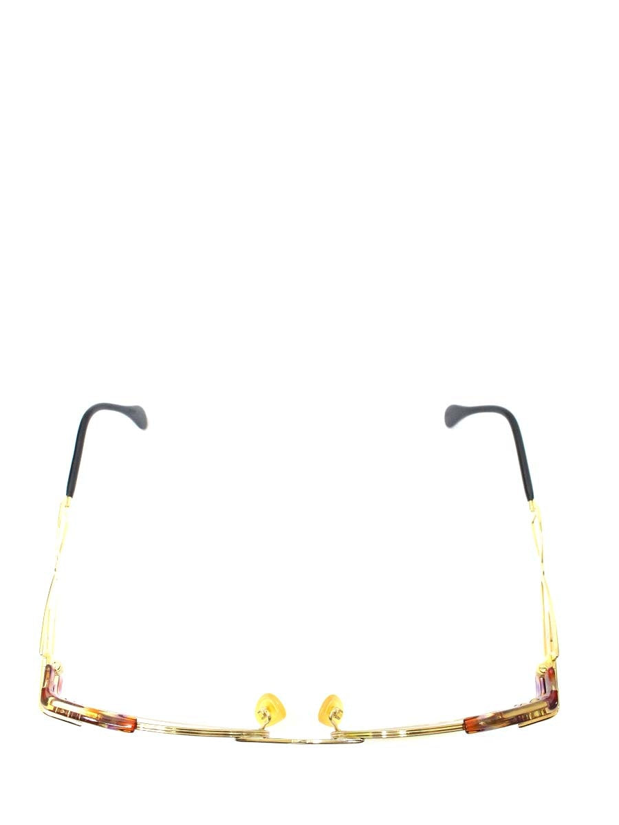 カザール MOD253 メガネ ゴールド メタルフレーム オーバル IT5D3YMCRLOO 【SALE】