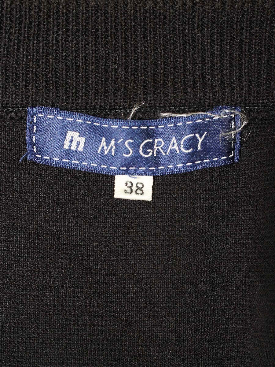 エムズグレイシー 328341 ボレロ 38 ブラック ニット ラインストーン