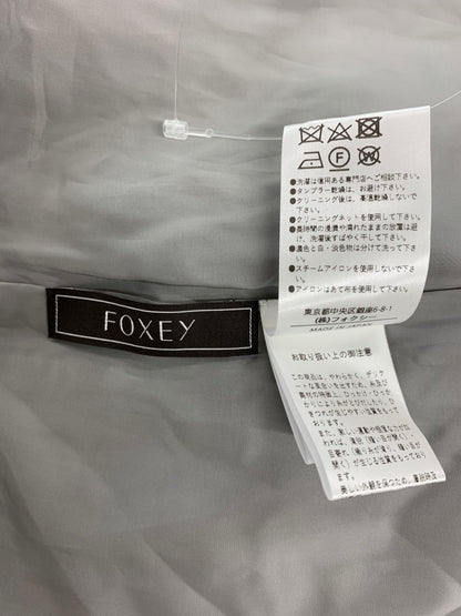 フォクシーブティック Side Pleat Dress 44690 ワンピース 42 グレー IT80QNMADUBG