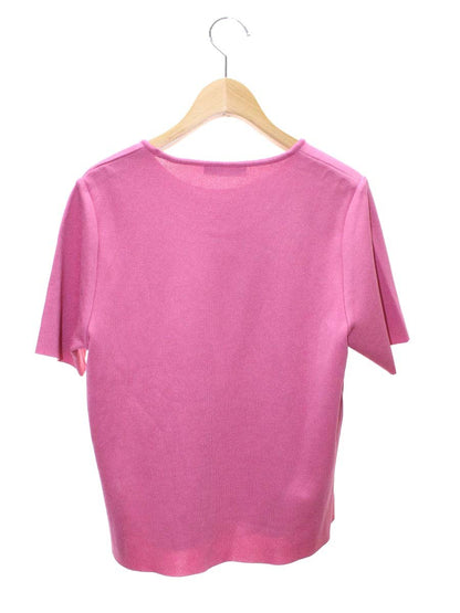 ルネ 6212360 トップス 38 ピンク ロゴ刺繍 ニット ITHND16JTF60