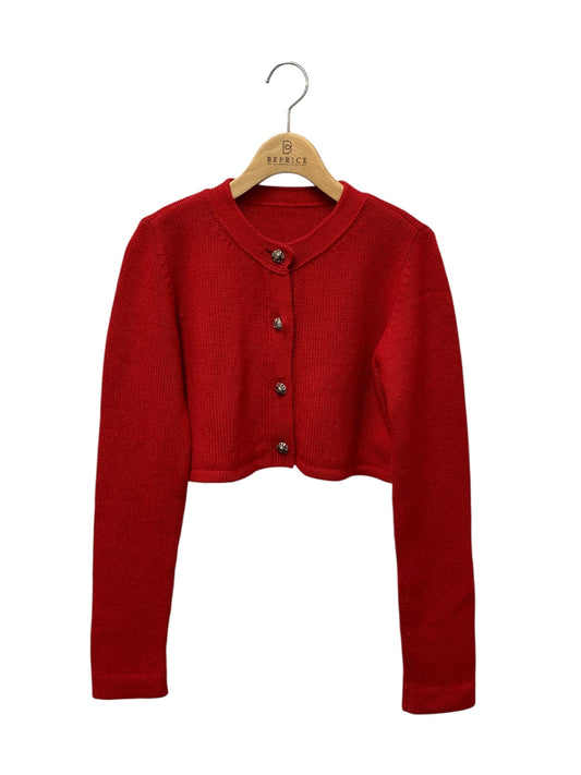 フォクシーブティック Cashmere Cardigan 40332 カーディガン 38 レッド ボレロ IT3CD08QJ1EG