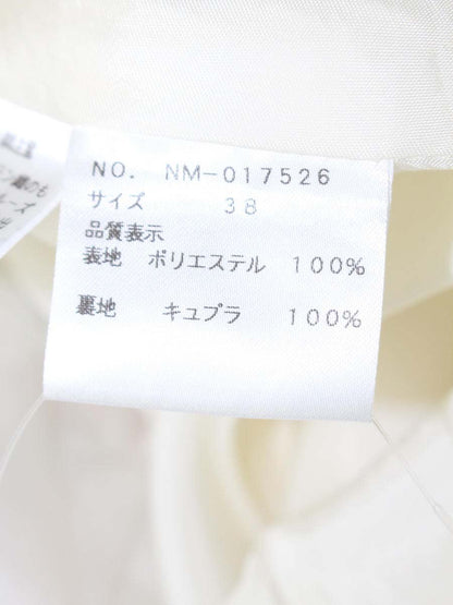 エムズグレイシー ゴブラン調プリントタックスカート 017526 38 ホワイト/ピンク ITY3TIC0L5G4