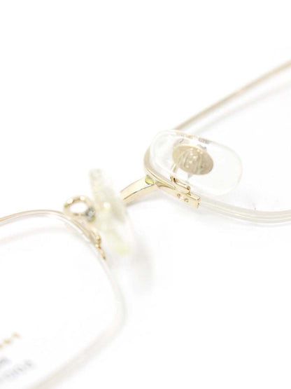 ジョンレノン real love リアルラブ RL016 メガネ ゴールド メタルフレーム ハーフリム スクエア ITF46GFWAX7C 【SALE】