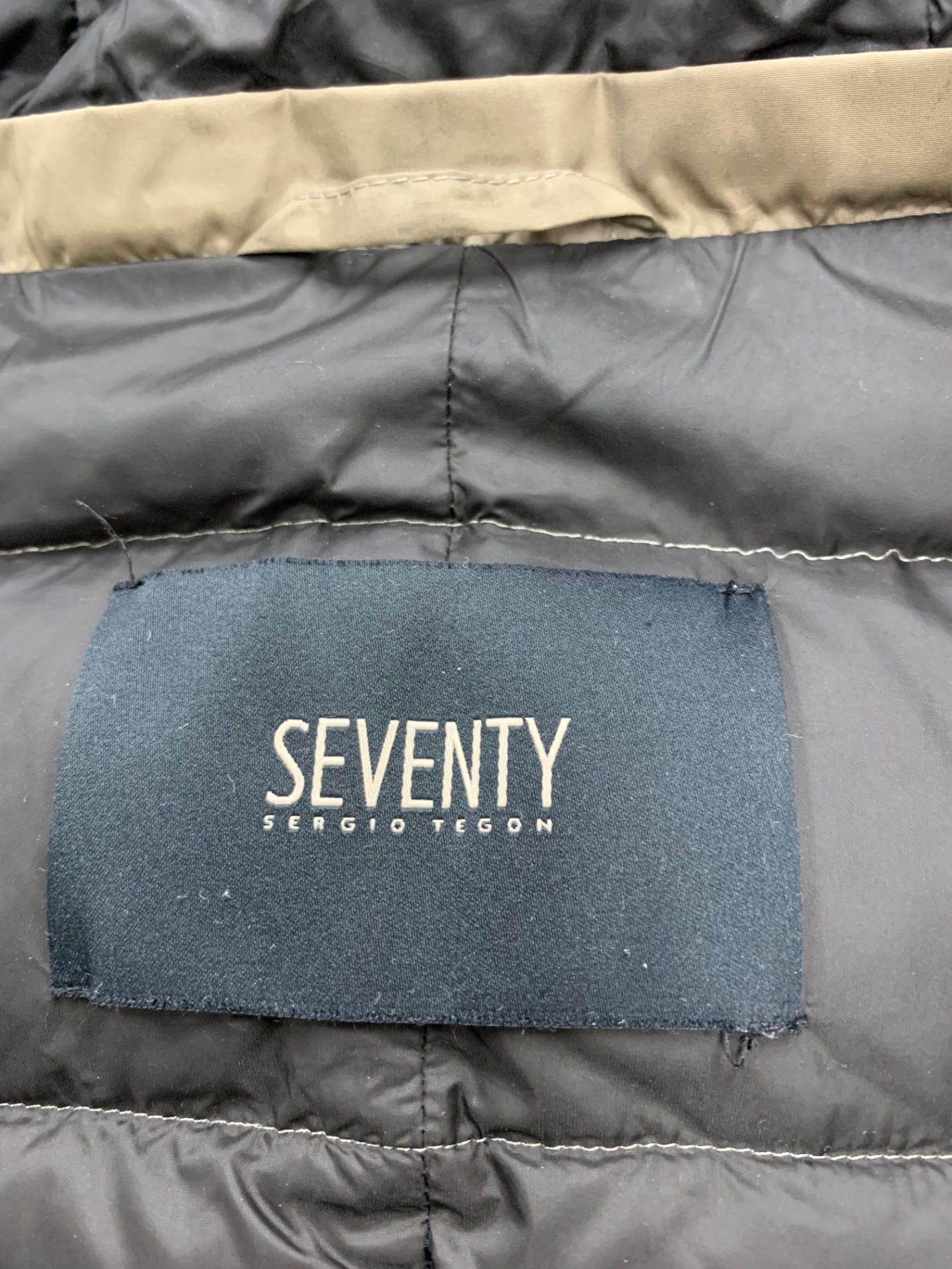 セブンティ 457-13115 ダウンジャケット 48 ブラウン ファー付き フーディー ITTD2T27XJHQ